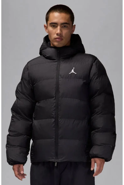 M J Brk Puffer Erkek Siyah Ceket - Resim 2