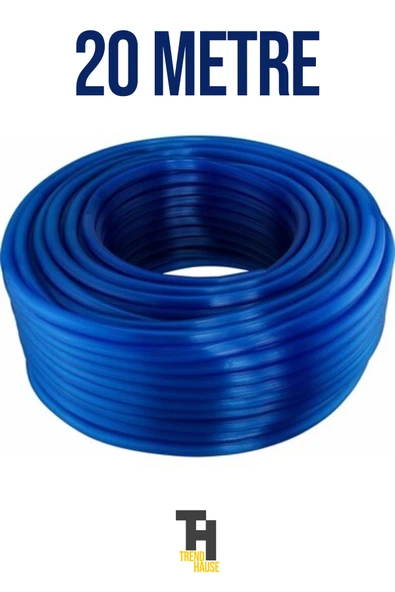 1/2 Silikonlu Dayanıklı Bahçe Hortumu (20 Metre) Mavi ürün görseli 1