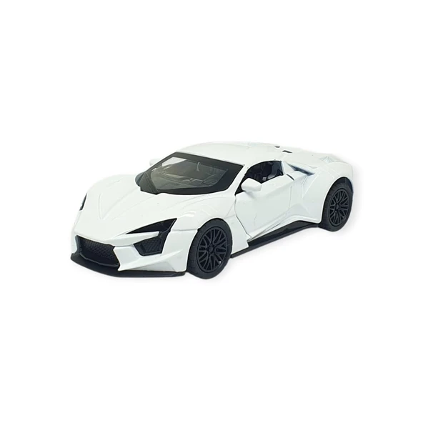 Çek Bırak Metal Arabalar 13 cm - SR2210- Beyaz ürün görseli