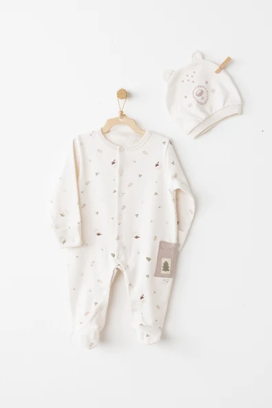 Erkek Bebek Tulum Takım Romper Hat Set AC26183
