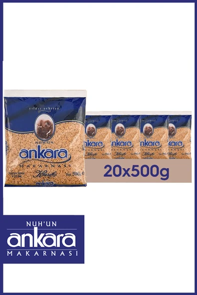 Nuh'un Ankara Yıldız Şehriye Makarna 500 gr x 20 Adet ürün görseli
