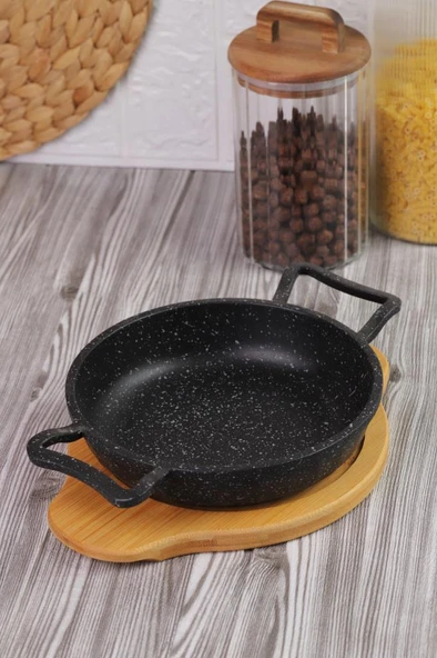 Bambum Pade - Yuvarlak Sahan 18 cm Bambu Altlık - Resim 2