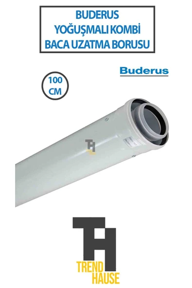 Buderus Yoğuşmalı Kombi Baca Uzatma Borusu (1 METRE) (ORJİNAL)