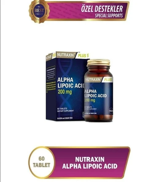 Nutraxin Alpha Lipoic Acid 200 Mg 60 Tablet ürün görseli 1