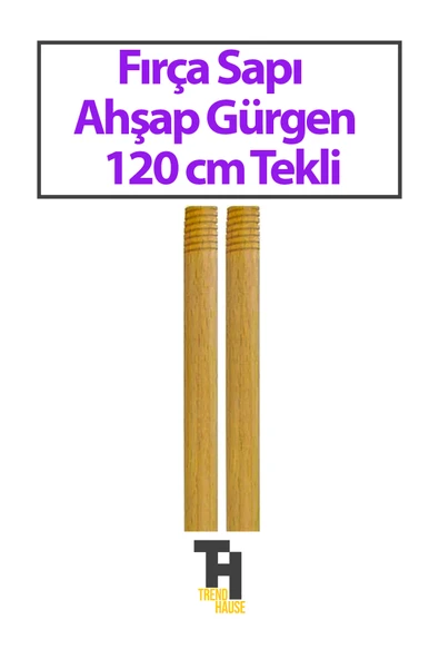 Fırça Sapı Ahşap Gürgen 120 cm Tekli