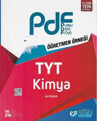 TYT Kimya PDF Planlı Ders Föyü Eğitim Vadisi ürün görseli