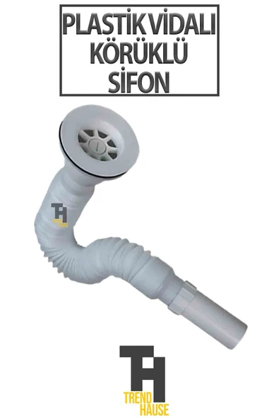 Körüklü Sifon Plastik Vidalı ürün görseli 1