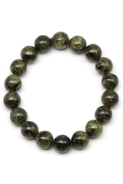 Zebercet Doğal Taş Bileklik 11 mm Küre Kesim - Resim 2