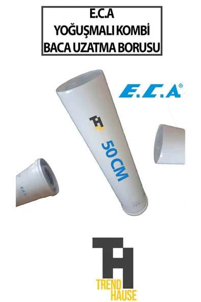 ECA Yoğuşmalı Kombi Baca Uzatma Borusu (50CM) (ORJİNAL) ürün görseli 1