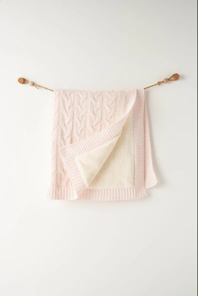 Bebek Triko Battaniye  85x100 Knitted Blanket AC26340 - Resim 4