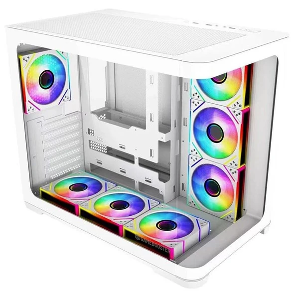 <![CDATA[GameBooster 750W 80+ BRONZE Seaview GB-G2852W Gaming Mid-Tower PC Kasası Beyaz 360MM Sıvı Soğutucu Desteği]]> ürün görseli 1