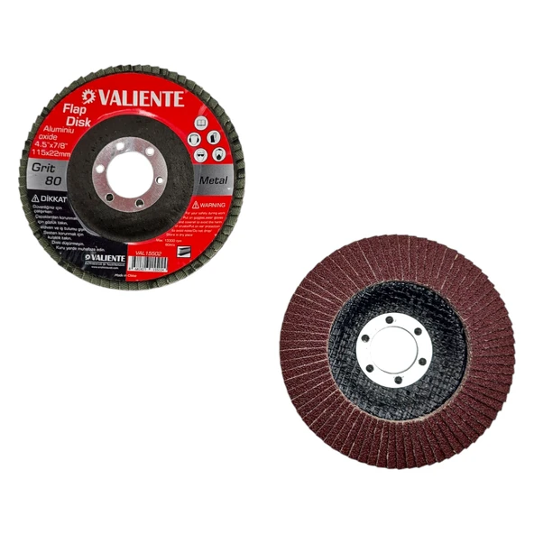Fixonic Valiente VAL15502 115mm 80 Kum Flap Disk/Zımpara ürün görseli