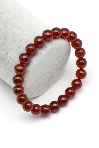 Garnet Doğal Taş Bileklik 8 mm Küre Kesim ürün görseli