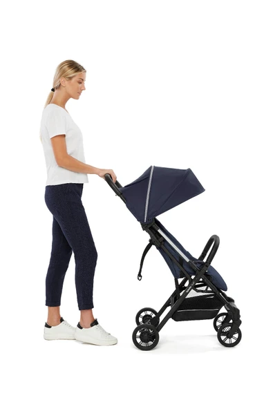 INGLESİNA Quid 2 Kabin Boy Bebek Arabası - Midnight Blue - Resim 7