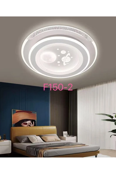 F150-2 PLAFONYER LED AVİZE 3 Renk Işık Modlu (Beyaz / Sarı / Gün Işığı) ürün görseli