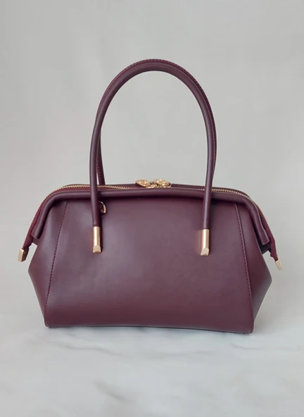 261SV826 Model Sarach Marka Bordo Renk El ve Omuz Çantası - 3