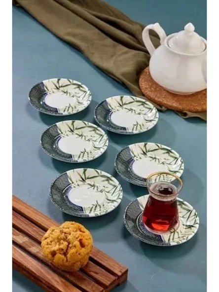 Cooker CKR4152 Porselen Alaçatı Çay Tabağı 6'lı ürün görseli 1