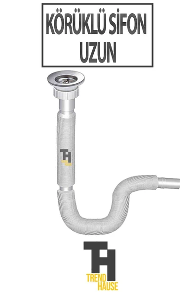 Körüklü Sifon Uzun ürün görseli 1