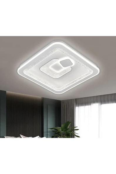 A752 PLAFONYER LED AVİZE 3 Renk Işık Modlu (Beyaz / Sarı / Gün Işığı) ürün görseli