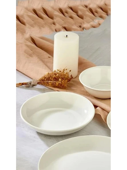 Cooker Porselen Yemek Tabağı 20 cm 6'lı ürün görseli 1