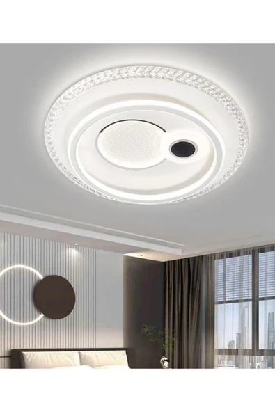 A039 PLAFONYER LED AVİZE 3 Renk Işık Modlu (Beyaz / Sarı / Gün Işığı) ürün görseli