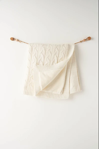 Bebek Triko Battaniye  85x100 Knitted Blanket AC26340 - Resim 2