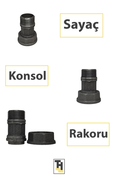 Doğalgaz Sayaç Konsol Rakoru – Sızdırmaz ve Dayanıklı