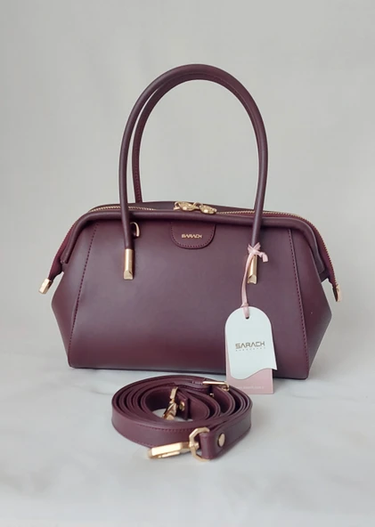 261SV826 Model Sarach Marka Bordo Renk El ve Omuz Çantası