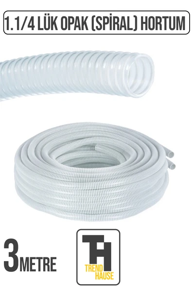 1.1/4 Opak Spiral Hortum – Dayanıklı ve Esnek Dolum Makinalarına Uygun Hortum 1 Metre ürün görseli 1