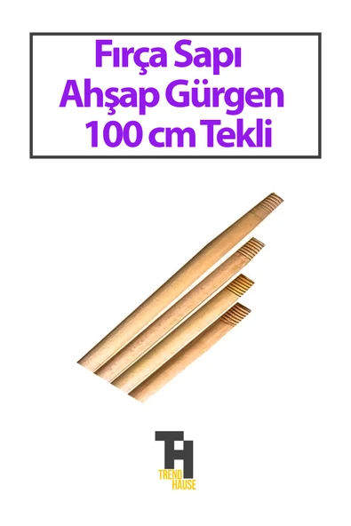 Fırça Sapı Ahşap Gürgen 100 cm Tekli