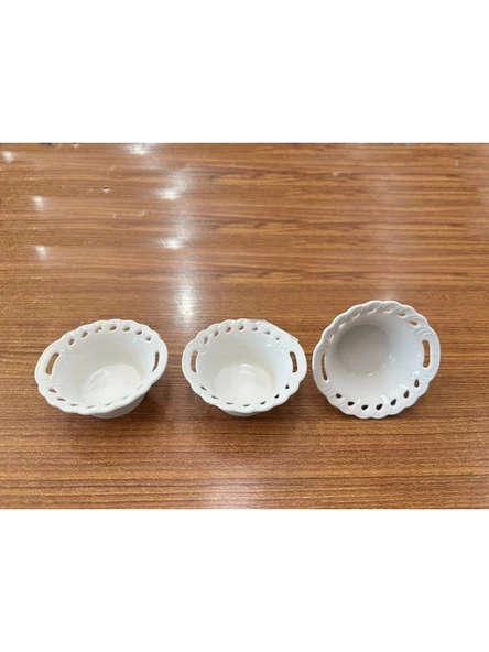 Cooker Yuvarlak Model Porselen Byeaz Reçellik 6 Parça ürün görseli