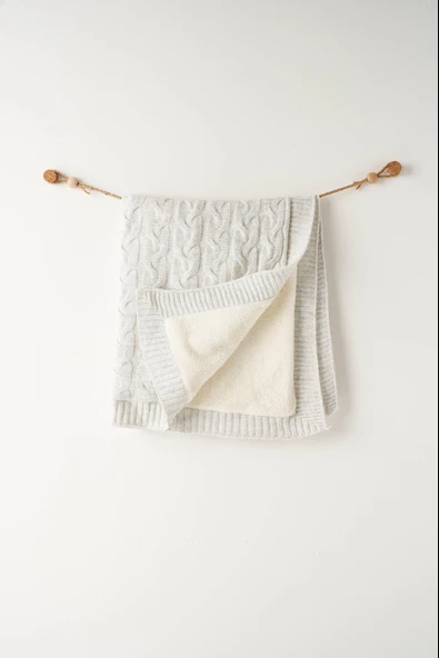 Bebek Triko Battaniye  85x100 Knitted Blanket AC26340 - Resim 3