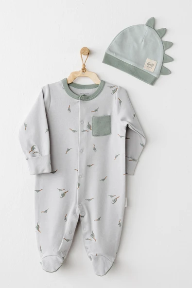 Erkek Bebek Bebek Tulum Takım Romper Hat Set ANW-AC26003 ürün görseli