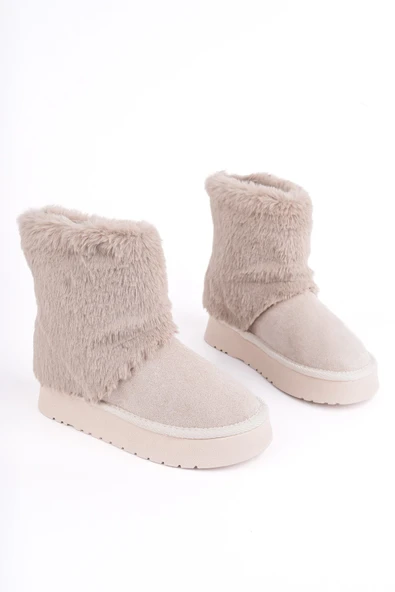 Muggo COZY Kürklü Kalın Taban Çocuk Kışlık Mini Bot - 3