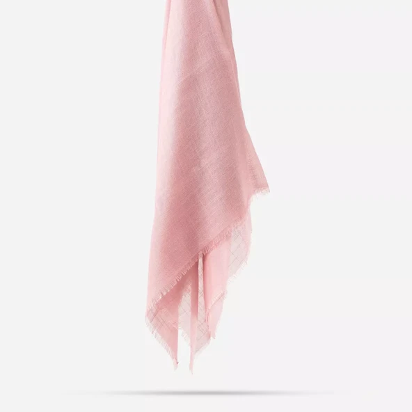 Flamlı Pamuklu Eşarp (96x96 cm. Pembe) - 2