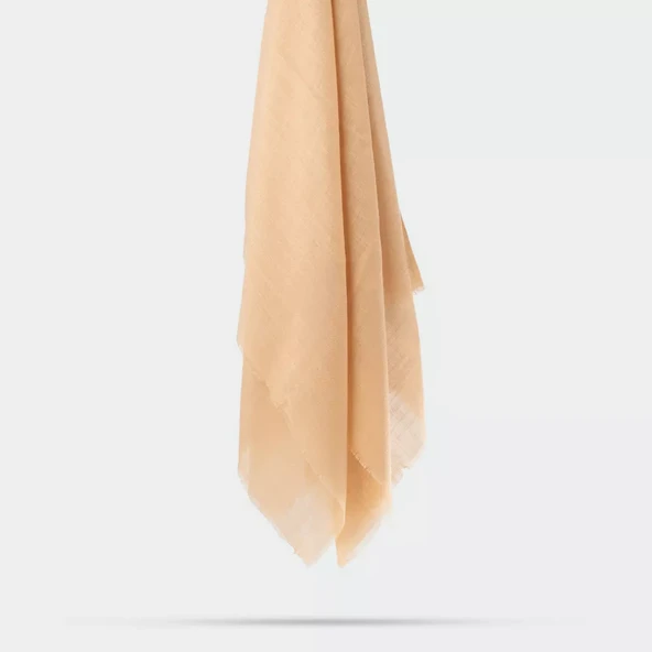 Flamlı Pamuklu Eşarp (96x96 cm. Gold) - 2