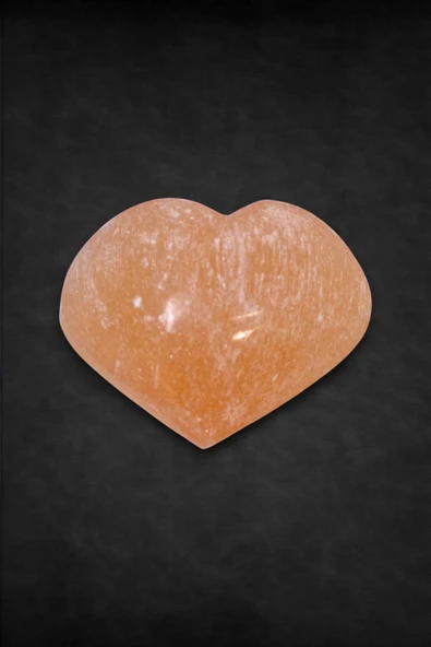 Küçük Boy Turuncu Selenit Kalp