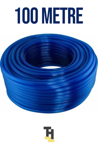 1/2 Silikonlu Dayanıklı Bahçe Hortumu (100 Metre) Mavi