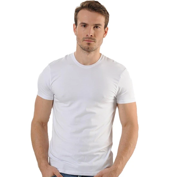 6 Adet Anıt Erkek Modal Sıfır Yaka Kısa Kollu Fanila Atlet 1203 ürün görseli