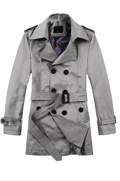 regular fit su geçirmez  kumaş kruvaze trençkot mont kaban ürün görseli