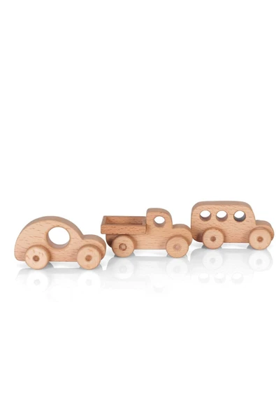 Ahşap Oyuncak Midi Araba Seti