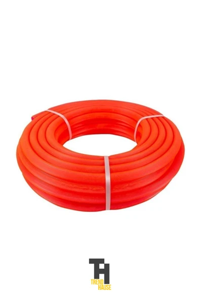 1'lik Silikonlu Dayanıklı Bahçe Hortumu (25 Metre) Kırmızı (Derin Kuyu, Dalgıç, Dinamo Uyumlu) - 2
