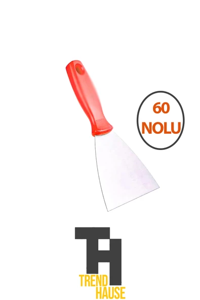 Spatula Paslanmaz Çelik 60 No'lu Plastik Saplı Çok Amaçlı - Resim 2