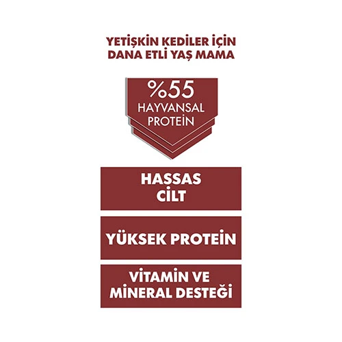 Pro Performance Ultra Premium Dana Etli Yetişkin Kedi Konservesi 12 Adet 400 Gr - Resim 3