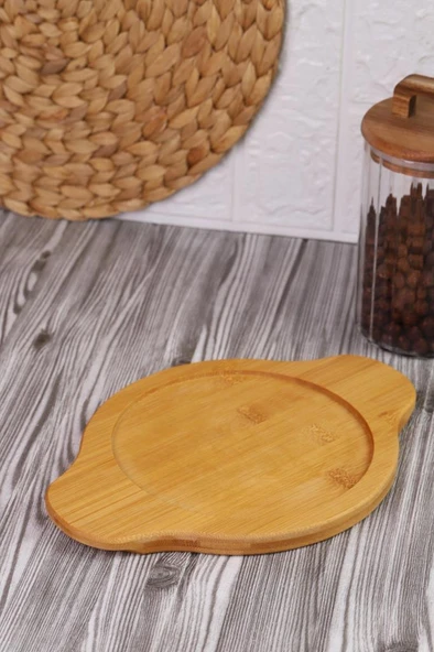 Bambum Pade - Yuvarlak Sahan 18 cm Bambu Altlık ürün görseli