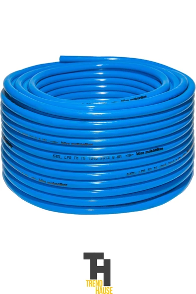 10 mm Tüp Hortumu – Yüksek Kaliteli Esnek Bağlantı Hortumu 3 MT MAVİ-BEYAZ - 2