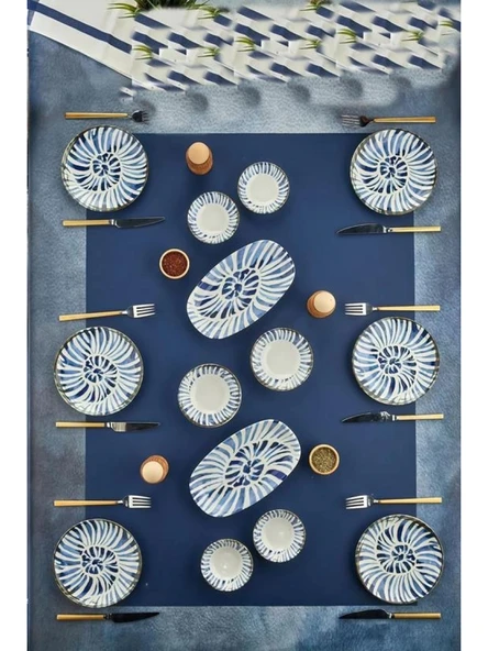 Cooker CKR4202 Desenli Porselen Kahvaltı Seti 14 Parça ürün görseli 1