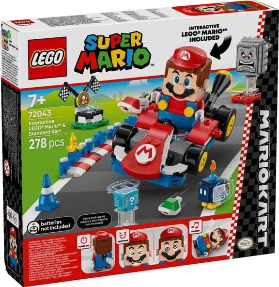 LEGO Super Mario 72043 Interactive LEGO Mario and Standard Kart ürün görseli