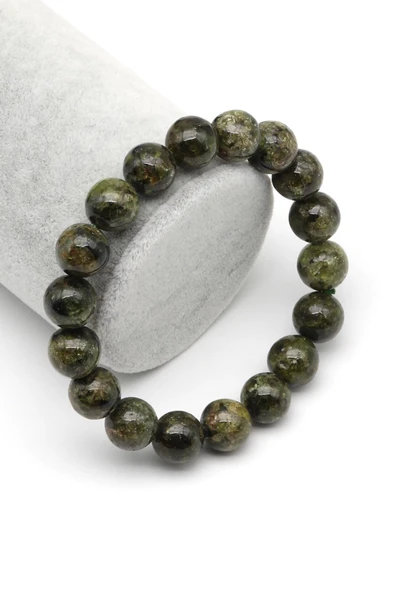 Zebercet Doğal Taş Bileklik 11 mm Küre Kesim ürün görseli