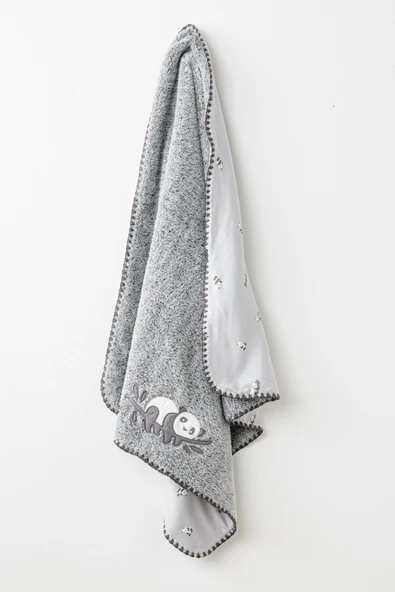 Erkek Bebek Battaniye Blanket 90x85 Welsoft Keep Smiling AC26033 - Resim 3